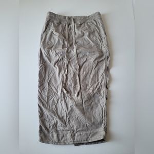 Rick Owens style Drkshdw jersey stretch drawstring front pocket pencil skirt